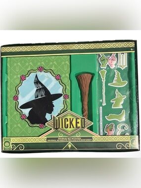 Wicked Green Journal Set with Pen and Sticker Sheet